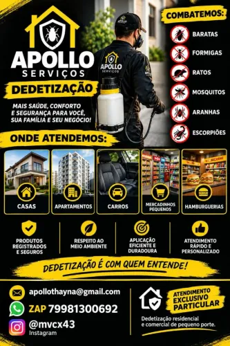 Serviço de dedetização