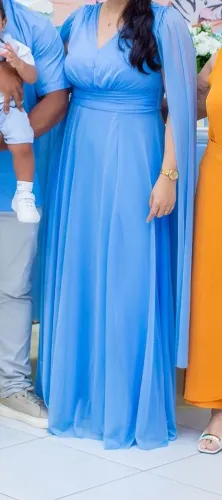 Vestido de Festa Azul Claro M/G