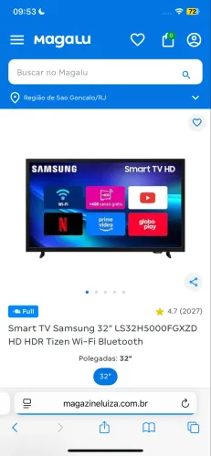 Tb 32 smart Samsung