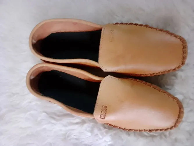 Mocassim couro masculino