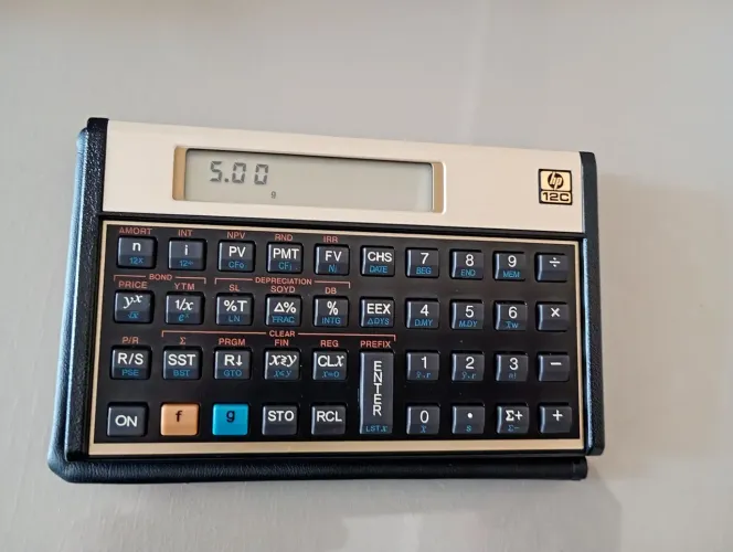 Calculadora financeira HP 12C Edição Dourada