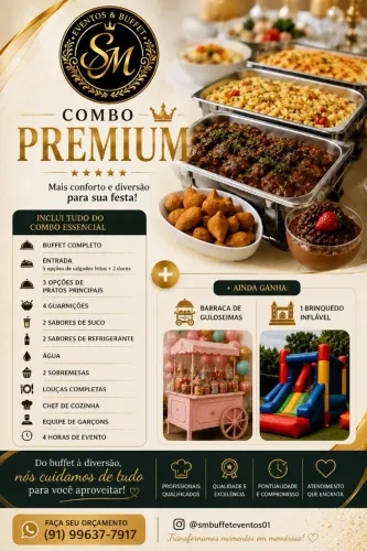 temos pacotes de buffets