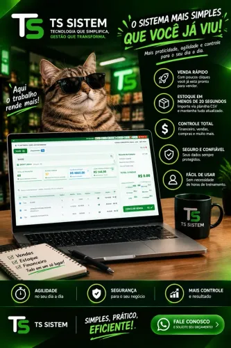 TS Sistem X - Sistema PDV / Caixa, Loja, Estoque e Financeiro