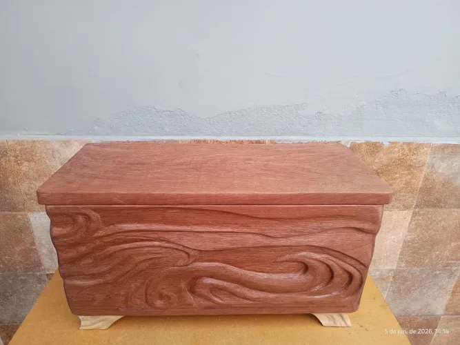 Baú cedrinho 20x40x20 cm