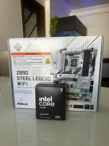 KIT INTEL CORE ULTRA 7 265KF + ASROCK Z890 STEEL LEGEND WIFI