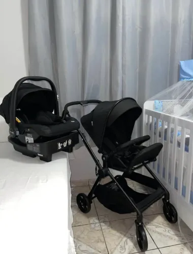 Bebê conforto + carrinho + trava safety 1st