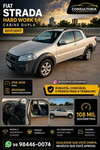 Fiat Strada Working Hard 1.4 Fire Flex 8V CD 2017