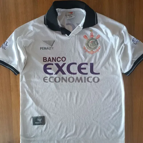 Camisa Original 1997 Corinthians Excel Branca Tamanho G Penalty