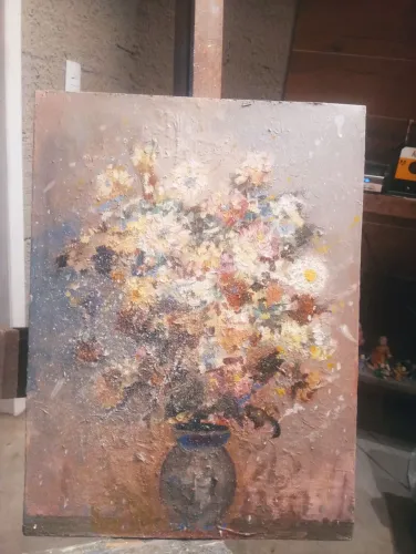 Quadro.flores de chuva
