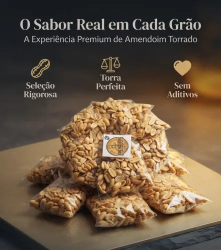 Amendoim Torrado Premium - Direto da Fábrica! Alta Lucratividade para Revenda