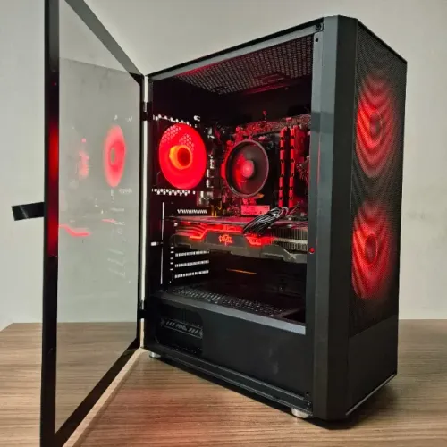 PC Gamer TOP (Ryzen 5 + RX 5700XT + SSD NVMe) c/ 06 meses Garantia - Avalio trocas !!!