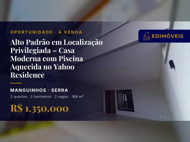 Oportunidade em Manguinhos: Casa 3 quartos com piscina aquecida