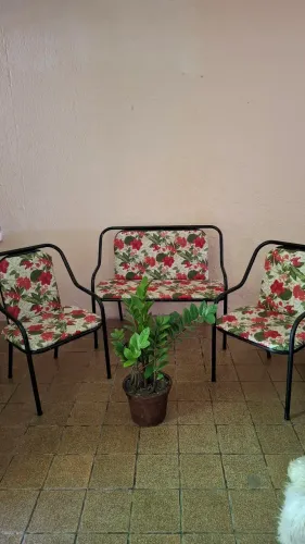 Conjunto de terraço ou varanda de ferro