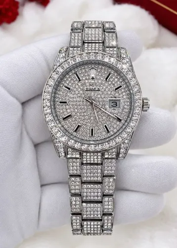 Relógio Rolex Cravejado LUXO!!!