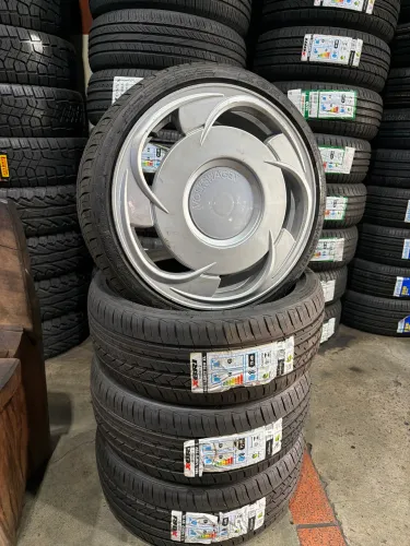 Rodas orbital com pneus novos 185/40/17 x bri 