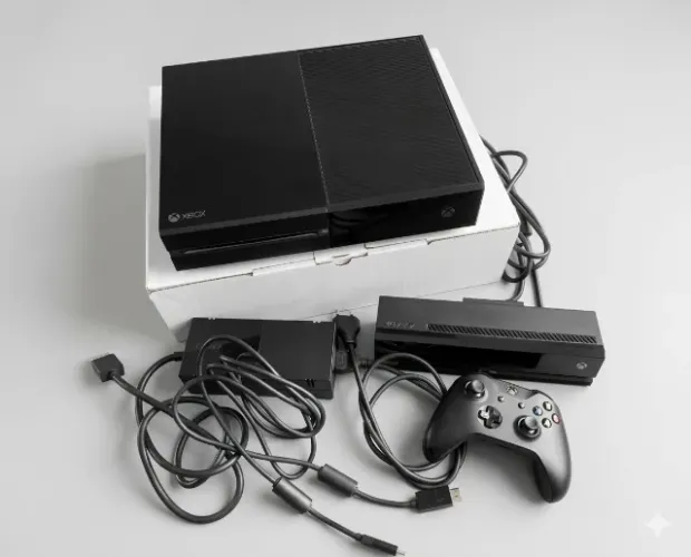 Xbox One em Excelente Estado de conservação + 1 Controle Novo + Sensor Kinect