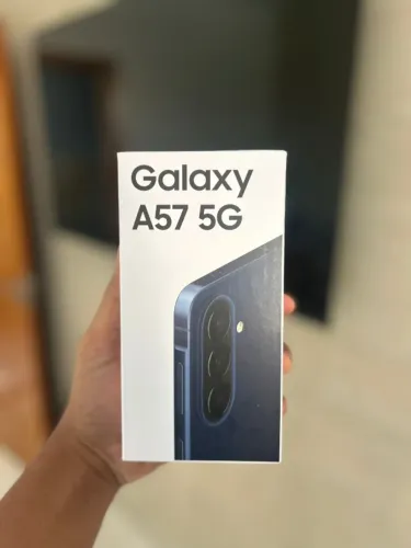 Celular Samsung Galaxy A57 5G 128GB, 8GB RAM, Câmera 50MP, IP68, Azul Escuro