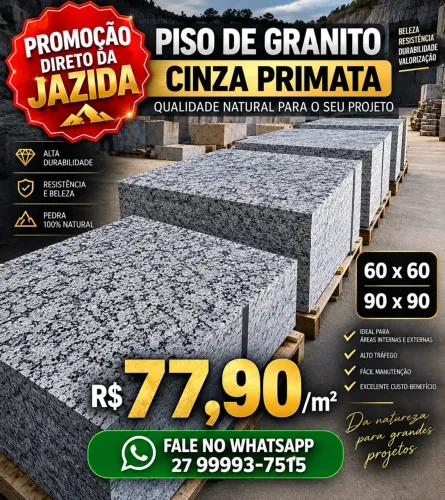 Piso granito Cinza
