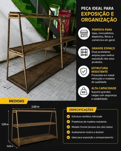 Prateleira expositor