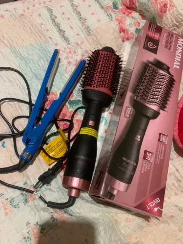Escova secadora original e chapinha 450 graus