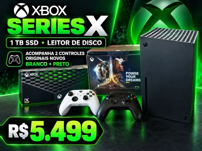 Xbox Series X 1TB SSD + 2 Controles Originais