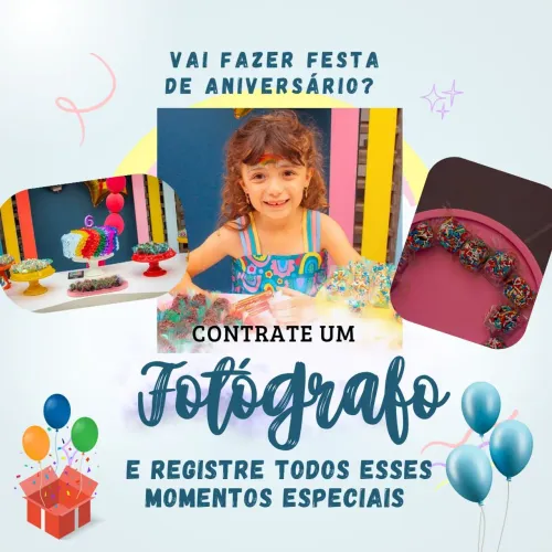 Fotógrafo profissional - Ensaios fotográficos, Aniversários, Festa infantil, & outros 