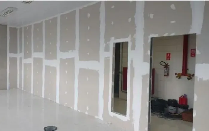 Divisorias e teto de drywall