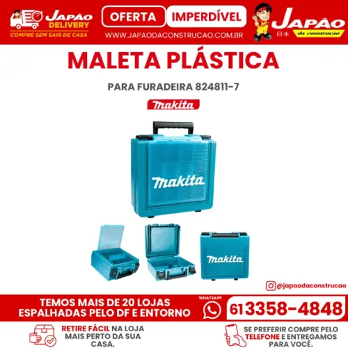 Maleta Plástica Para Furadeira Makita 824811-7