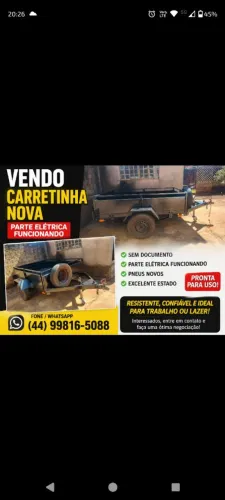 Carretinha tipo fazendinha 