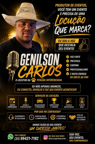 Locutor de festa a eventos