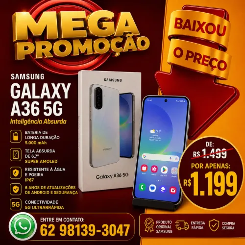 Samsung Galaxy A36 5G 128GB - Novo Lacrado