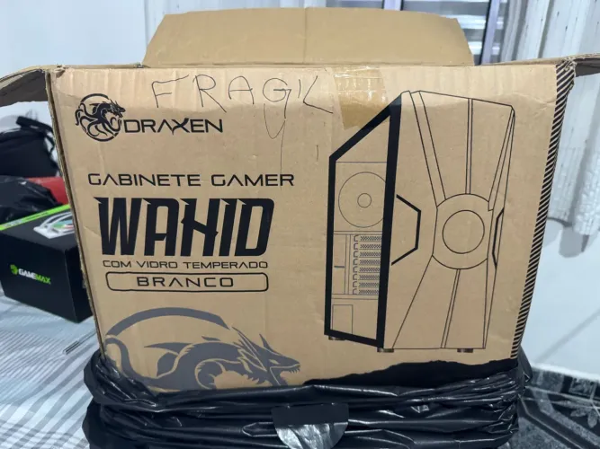 Gabinete Gamer Draxen Wahid Branco - Vidro Temperado (Com Caixa)