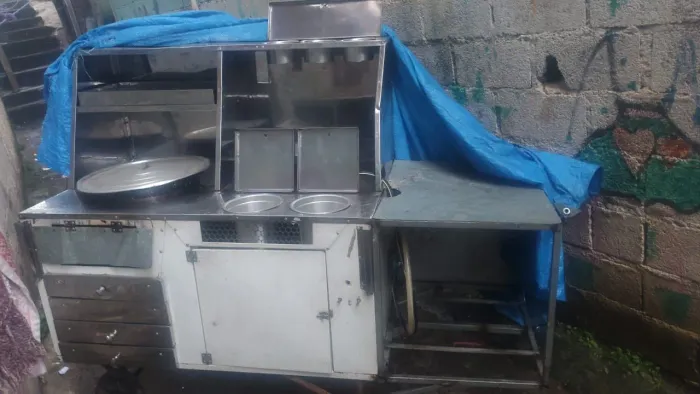 Carrinho de lanche completo