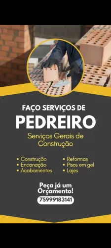 Pedreiro a disposição