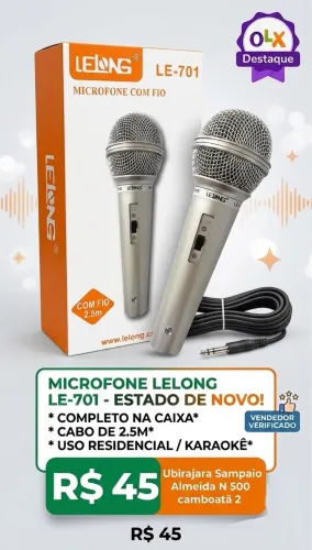 Microfone profissional Lelong