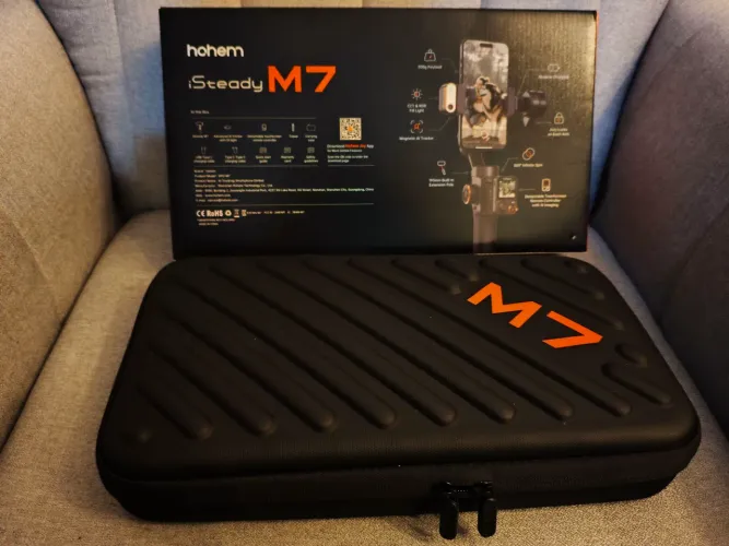 Gimbal Hohem iSteady M7, Com Rastreamento AI + Controle Remoto, Nota e garantia.