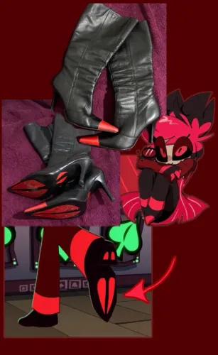 Bota cano longo Alastor Hazbin Hotel