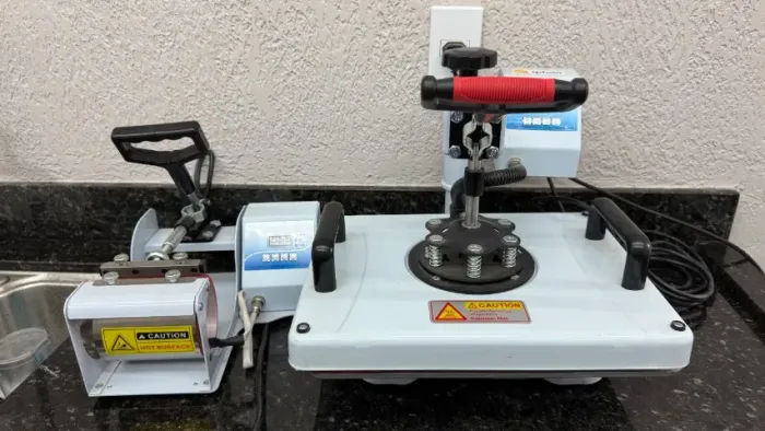 Prensa Térmica 8 em 1 - Usada para fazer 30 itens apenas *NOVA*