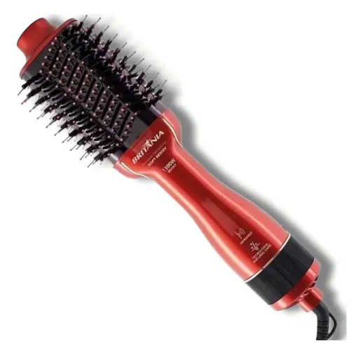 Escova Secadora Alisadora Modeladora Britânia 1300w Bilvolt