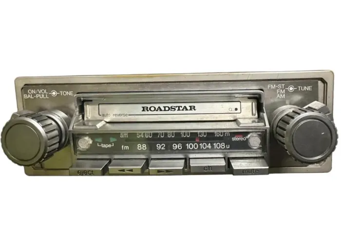 Rádio Toca-Fitas Roadstar RS-2500NX Vintage - AM/FM Auto Reverse - Made in Japan