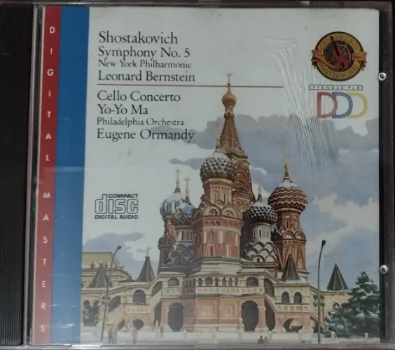 Cd de 1983 "Dmitri Shostakovich" Leonard Bernstein & Eugene Ormandy - CBS Records - Raro