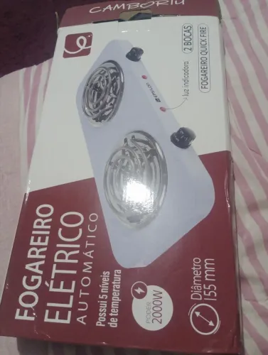 Fogão 2 bocas elétrico ,novo nunca usado