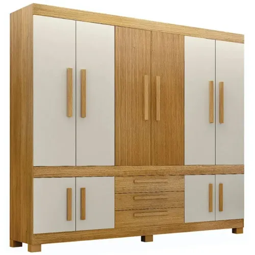 Guarda Roupa Bem Te Vi Casal 10 Portas 3 Gavetas Valdemóveis / pronta entrega 
