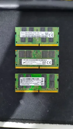 Memória RAM 8Gb cada Notebook