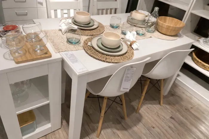 Mesa alentejo branca 130cm tok&stok 
