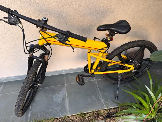 Bicicleta Dobrável Aro 26 Alumínio - Freio a Disco