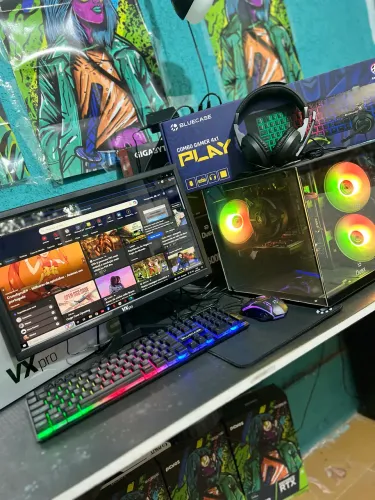 Vendo PC gamer de entrada completo (NOVO) A6-5400+16GB de RAM + SSD de 480GB 
