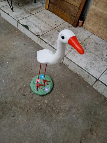 Esculturas á venda.