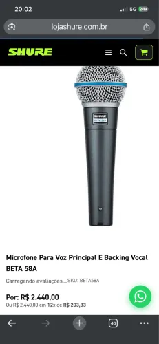 Shure beta 58a