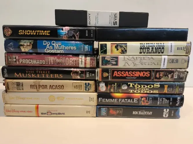 Lote Fitas VHS Raras - Filmes Clássicos, Colecionáveis e Disney (15 Unidades) NO ESTADO